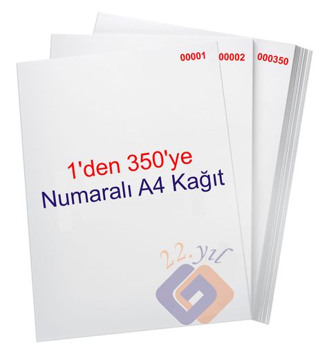 1 den 350 ye Numaralı A4 Fotokopi Kağıdı - 1