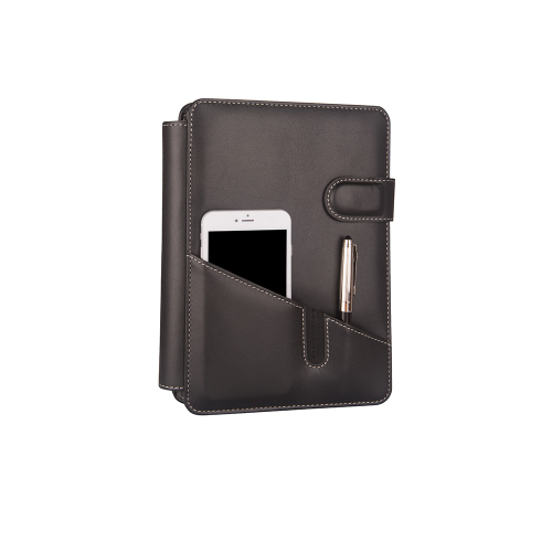 2K 5281 Siyah Ajanda Tarihsiz Çizgili 17x24 Ajanda Defter 160 Yaprak Ivory Kağıt Suni Deri - 1