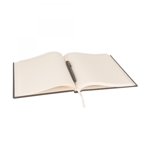 2K 5282 Kahverenk Ajanda Tarihsiz Çizgili 17x24 Ajanda Defter 160 Yaprak Ivory Kağıt Suni Deri - 2