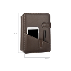 2K 5282 Kahverenk Ajanda Tarihsiz Çizgili 17x24 Ajanda Defter 160 Yaprak Ivory Kağıt Suni Deri - 3