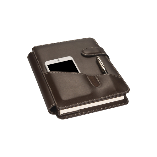 2K 5282 Kahverenk Ajanda Tarihsiz Çizgili 17x24 Ajanda Defter 160 Yaprak Ivory Kağıt Suni Deri - 4