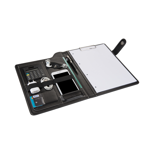 2K 6000 Siyah Sekreterlik A4 Suni Deri Telefon Kılıflı - 1