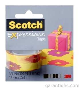 3M Scotch C214-P1 Desenli Dekoratif  Bant (19mmx7,62 m) - 1
