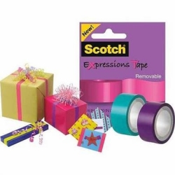 3M Scotch Kırmızı Renkli Dekoratif Bant (19mmx7,62m) - 2