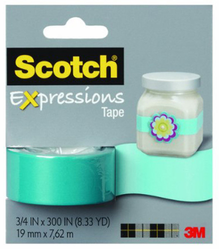 3M Scotch Turkuaz Mavi Renkli Dekoratif Bant (19mmx7,62m) - 1