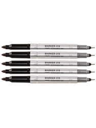 Aıhao AH-319 Çift Uçlu CD Ve DVD Kalemi Siyah Renk 12 Paket - 3