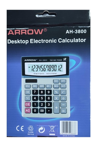 Arrow AH-3800 12 Haneli Hesap Makinası - 1