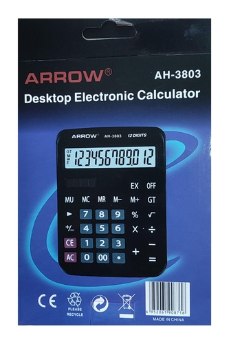 Arrow AH-3803 12 Haneli Hesap Makinası - 1