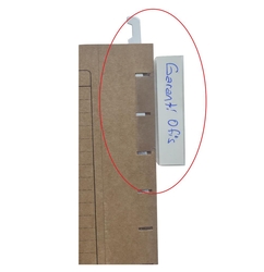 Askılı Personel Özlük Dosya Kavalyesi PVC Plastik isimlik - Thumbnail