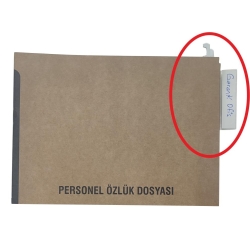 Askılı Personel Özlük Dosya Kavalyesi PVC Plastik isimlik - 2