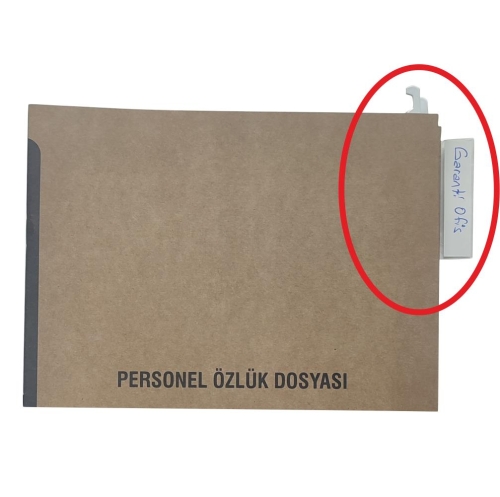 Askılı Personel Özlük Dosya Kavalyesi PVC Plastik isimlik - 2