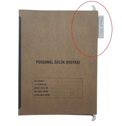 Askılı Personel Özlük Dosya Kavalyesi PVC Plastik isimlik - 3