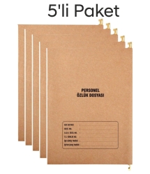 Metal Askılı Personel Özlük Dosyası 8 Yapraklı 5 li Paket 
