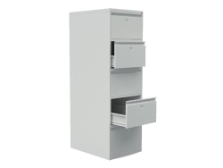 Beş Çekmeceli Metal Kartoteks Askılı Dosya Dolabı Gri Renk - 2