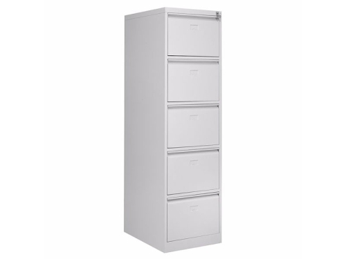 Beş Çekmeceli Metal Kartoteks Askılı Dosya Dolabı Gri Renk - 1