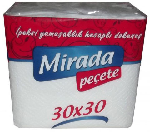 Mirada 100lü Peçete 30cm x 30cm (24 Paket) - 1