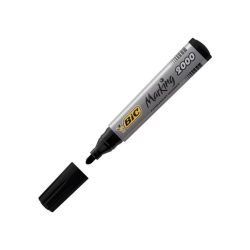 Bic 2000 Yuvarlak Uçlu Siyah Permanent Marker Kalem (Koli Kalemi) 