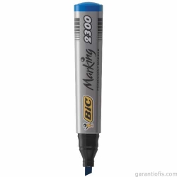 Bic 2300 Kesik Uçlu Mavi Permanent Marker Kalem