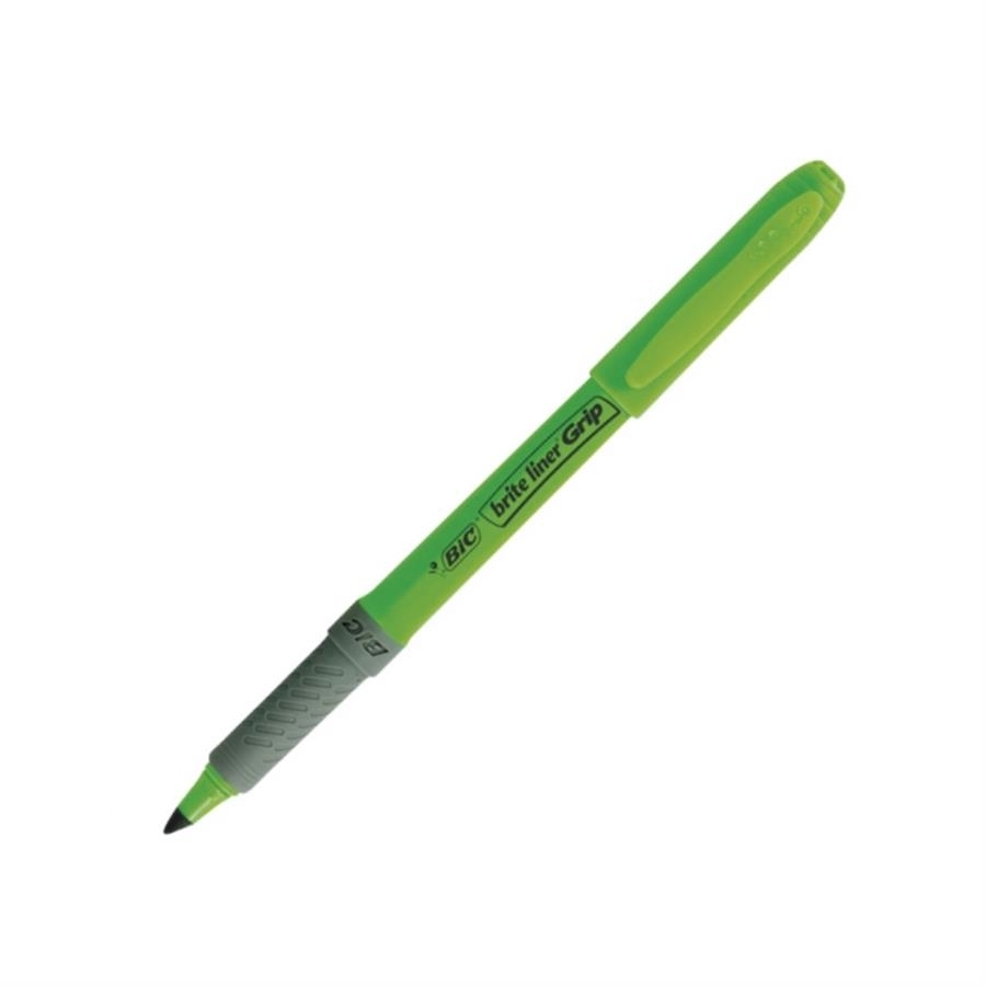 Bic Brite Liner Grip Kalem Tipi Yeşil Fosforlu Kalem (5li Paket)