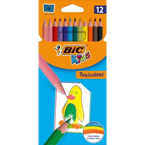Bic Kids Tropicolors Kuru Boya Kalemi 12 Renk - 1