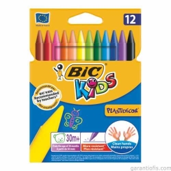 Bic Plastidecor Silinebilir Mum Pastel Boya (12 Renk) - 1