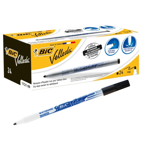 Bic Velleda 1721 Siyah İnce Yazı Tahtası Kalemi - 2