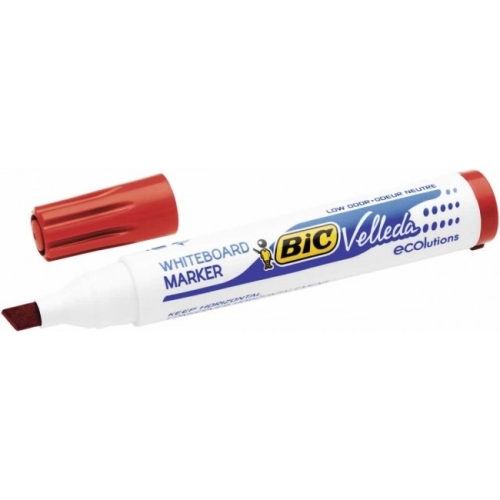 Bic Velleda 1751 Kırmızı Kesik Uçlu Yazı Tahtası Kalemi - 1