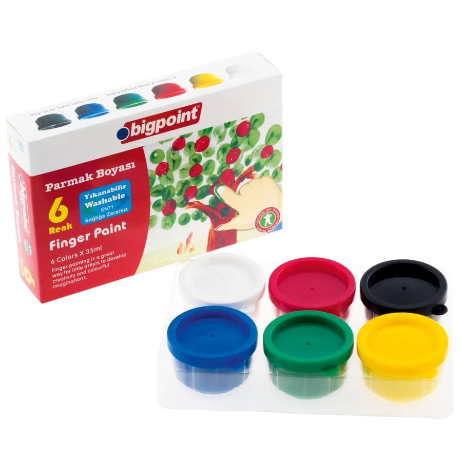 Bigpoint 6 Renk Parmak Boyası (35 Ml)