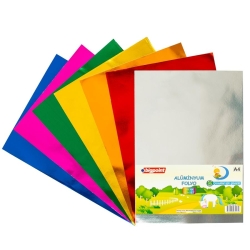 BİGPOİNT Alüminyum Folyo A4 Karışık 10 Renk