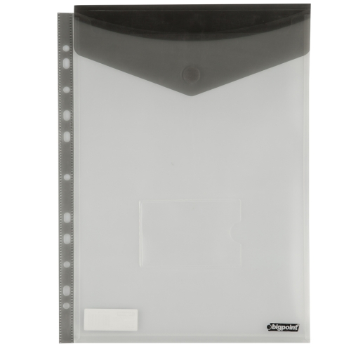 Bigpoint BP251 Dik Cırtlı Dosya Siyah (12 li Paket) - 1