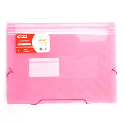 Bigpoint BP260 Körüklü Dosya Pembe A4 Lastikli 13 Cepli - 2