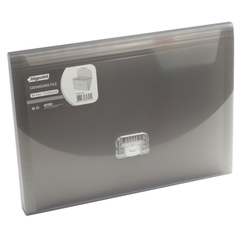 Bigpoint BP262 Körüklü Dosya Dumanlı A4 Kilitli 13 Cepli - 2