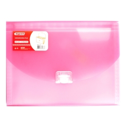 Bigpoint BP262 Körüklü Dosya Pembe A4 Kilitli 13 Cepli - 1