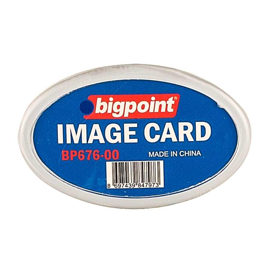 Bigpoint Bp676 İğneli İsimlik Oval Şeffaf (10 Lu)