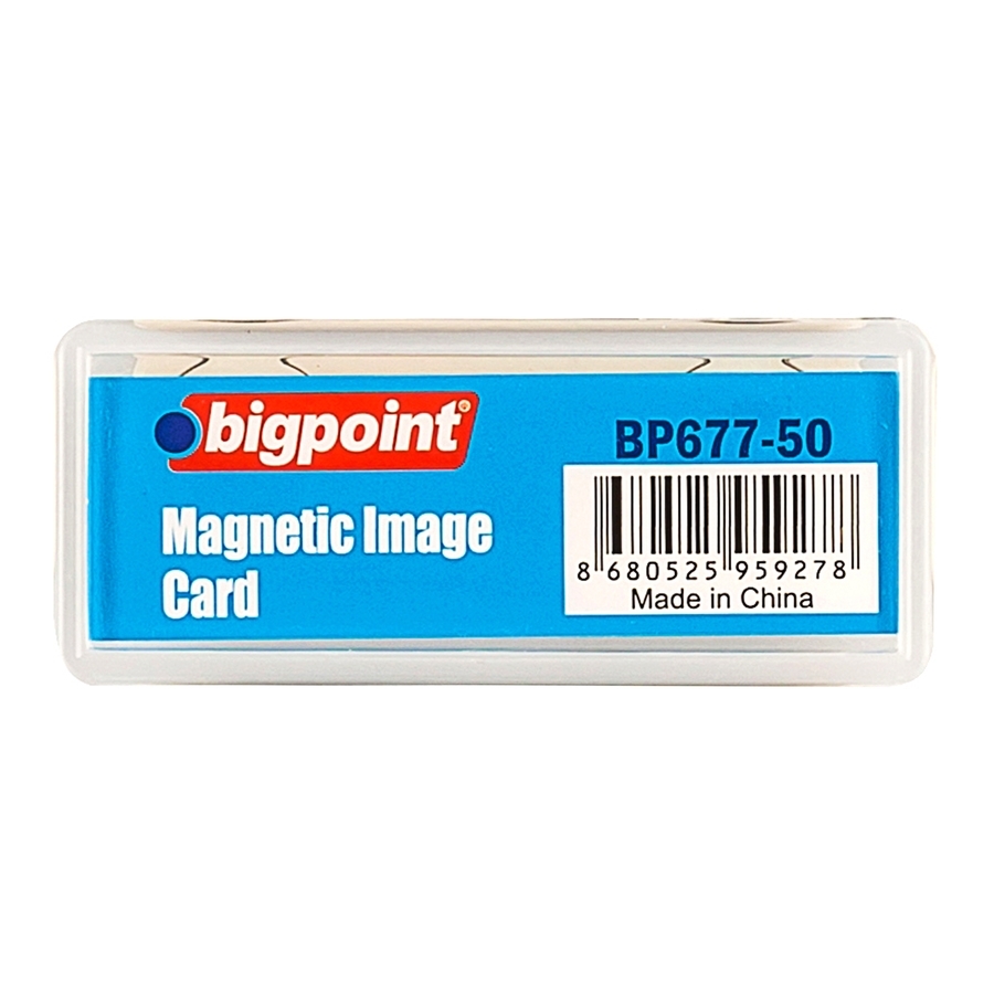 Bigpoint Bp677 Mıknatıslı İsimlik Şeffaf 1 Adet