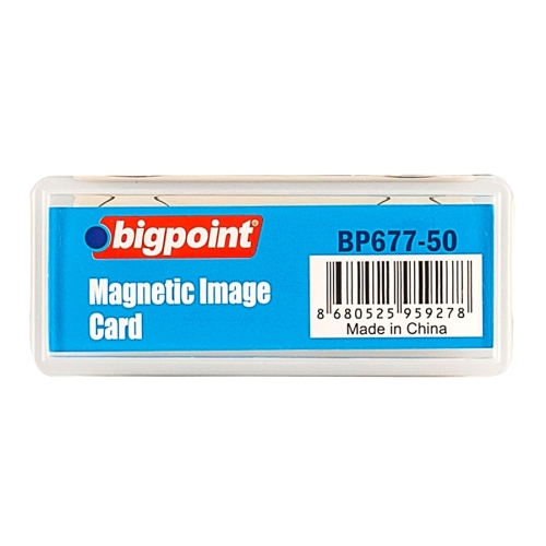 Bigpoint BP677 Mıknatıslı İsimlik Şeffaf 1 Adet - 1