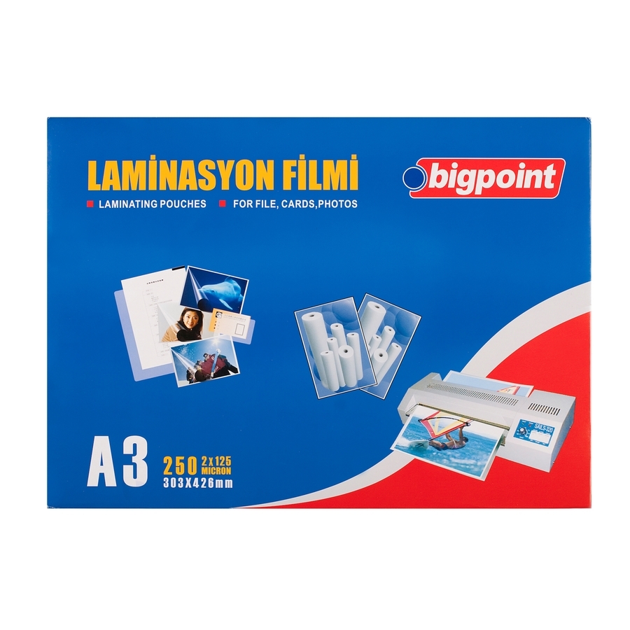 Bigpoint Bp693 Laminasyon Filmi A3 (125 Micron - 100 Lü Paket)