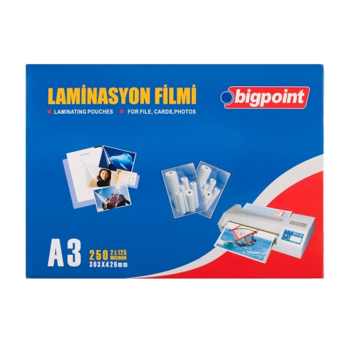 Bigpoint BP693 Laminasyon Filmi A3 (125 Micron - 100 lü Paket) - 1
