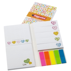 Bigpoint Defter Şeklinde Baskılı Yapışkanlı Not Kağıdı Seti