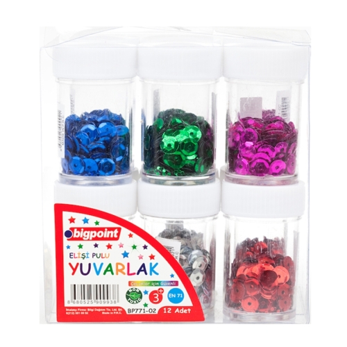 Bigpoint Elişi Pulu Yuvarlak (12 li Tüp) - 1