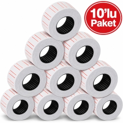 Bigpoint Fiyat Etiketi Beyaz (10 lu Paket)