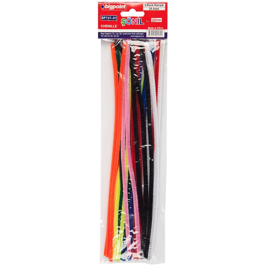 Bigpoint Şönil 30 Cm 9 Renk (25 Li Poşet)