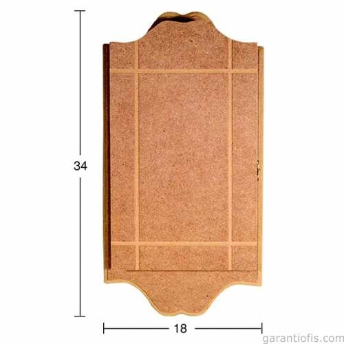 Hobi-Art Boyanabilir Ahşap Anahtarlık Obje A 025 - 1