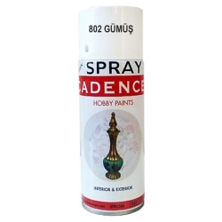 Cadence 802 Gümüş Parlak Sprey Vernik 400ml Sprey Boya