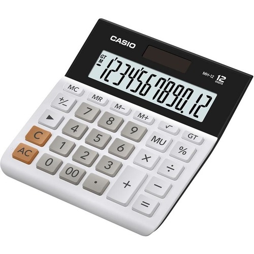 Casio MH-12WE Geniş Ekranlı Masaüstü Hesap Makinesi (12 Haneli) - 1