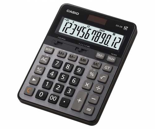 Casio DS-2B Vergi ve Döviz Fonksiyonlu Profesyonel Hesap Makinesi (12 Haneli) - 1