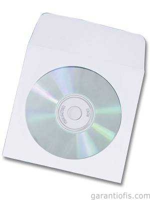 Cd & Dvd Zarfı Pencereli Beyaz 110gr (50 Li Paket)