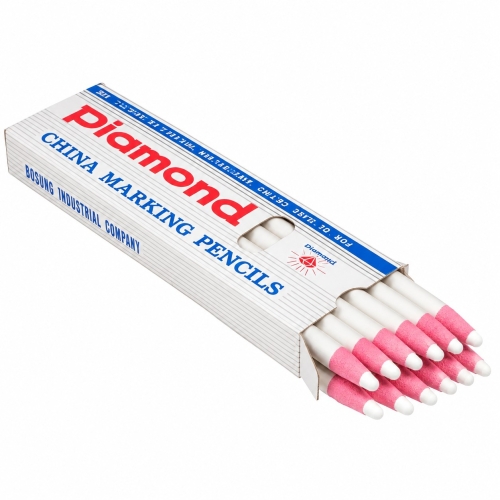 Diamond İpli Beyaz Asetat İşaretleme Kalemi (12 li Paket) - 2