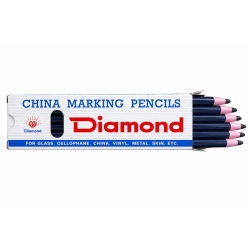 Diamond İpli Mavi Asetat İşaretleme Kalemi (12 li Paket) 