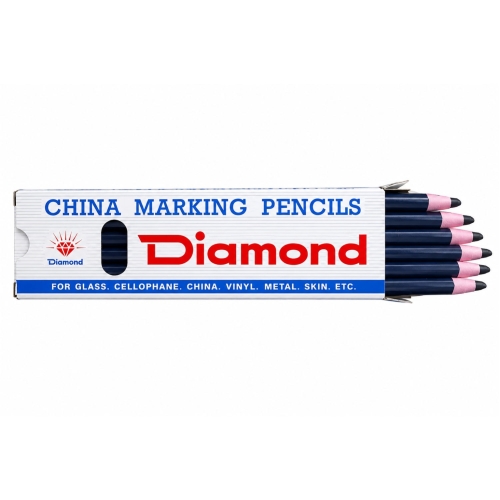 Diamond İpli Mavi Asetat İşaretleme Kalemi (12 li Paket) - 1